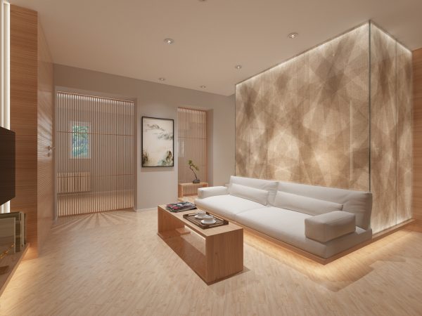 thiết kế nội thất phòng khách đơn giản